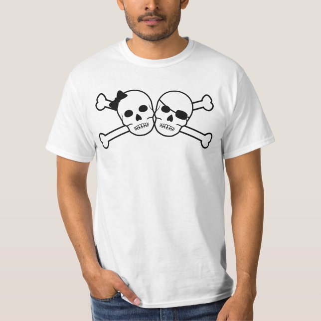 pirate bride and groom T-Shirt (Front)