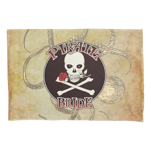 Pirate Bride Pillowcase (Front)