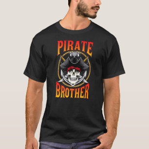 Pirate Brother Skull And Crossbones T-Shirt
