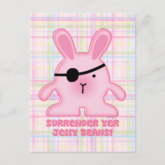 Pirate Bunny Postcard (Front)