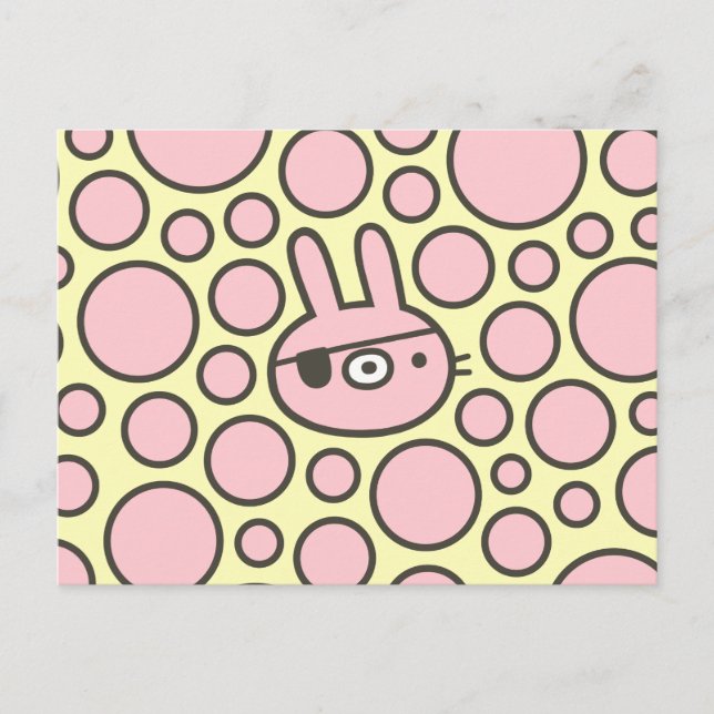Pirate Bunny Postcard (Front)