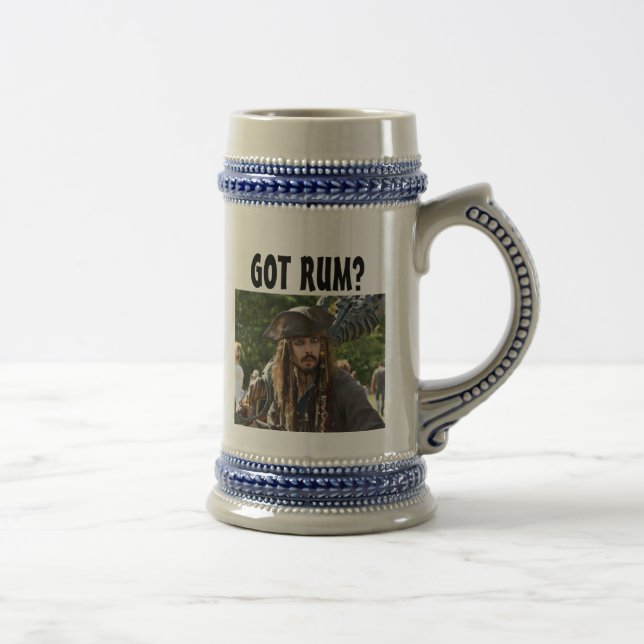 PIRATE CAPTAIN COSPLAY BEER STEIN 'GOT RUM'? (Right)
