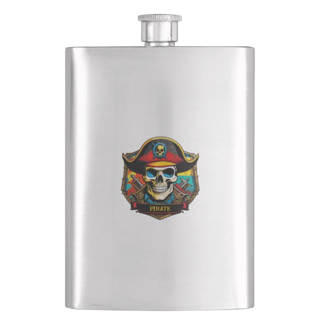 Pirate Captain Flask (Front)