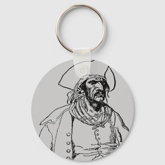 Pirate Captain Keychain (Front)