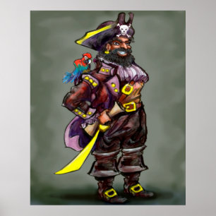 Pirate Captain Poster