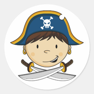 Pirate Captain Sticker Sheet