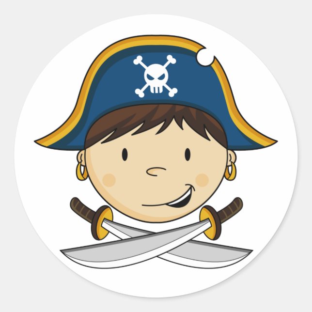 Pirate Captain Sticker Sheet (Front)