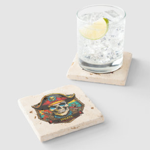 Pirate Captain Stone Coaster