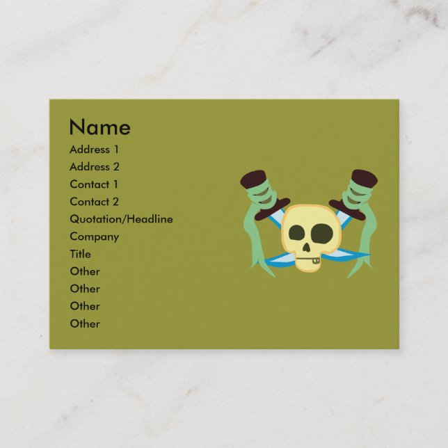 Pirate Carte de visite (Devant)