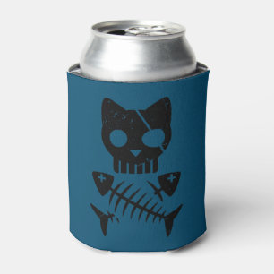 Pirate Cat  Can Cooler