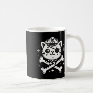 Pirate Cat Pirate Crew Birthday Party Matching  Coffee Mug
