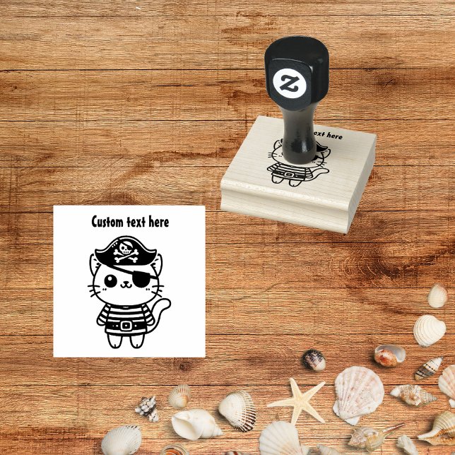  Pirate Cat Rubber Stamp (Creator Uploaded)