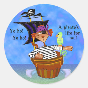 Pirate Cat Stickers