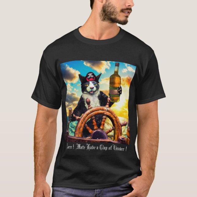Pirate Cat T-Shirt (Front)