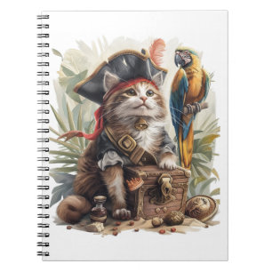 Pirate Cat Treasure Notebook