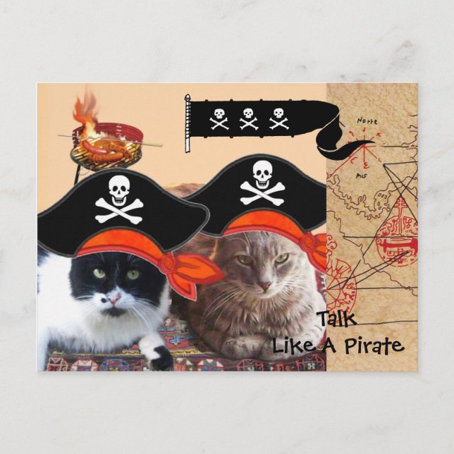 PIRATE CATS PIRATES PIRATES ANCIENS CARTES DE TRÉS (Devant)