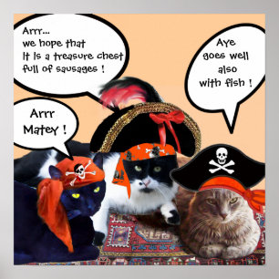 PIRATE CATS POSTER
