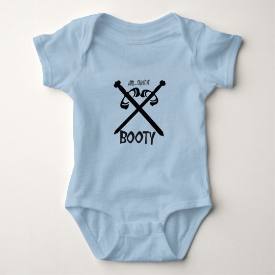 Pirate Change Me Booty Baby Bodysuit