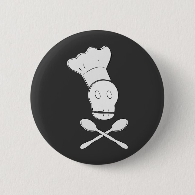 Pirate Chef 2 Inch Round Button (Front)