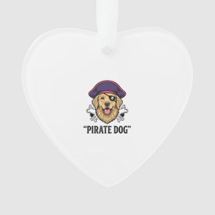Pirate Chien Gravure Vintage Dessin de T-shirt_1