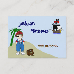 Pirate Children's Calling Card