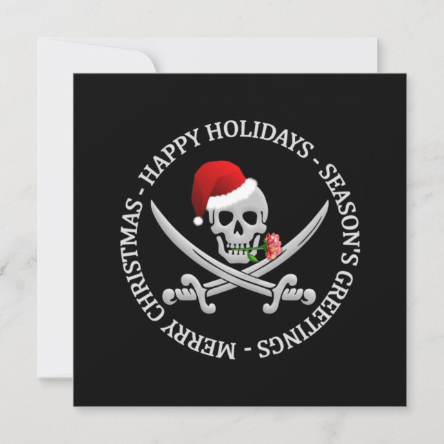 Pirate Christmas invitation - customize (Front)