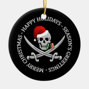 Pirate Christmas ornament - customizable