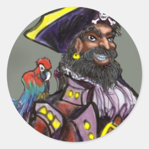 Pirate Classic Round Sticker