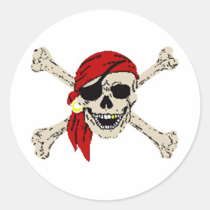 Pirate Classic Round Sticker