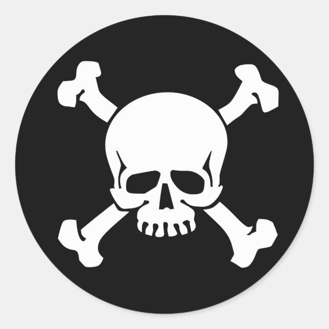 Pirate Classic Round Sticker (Front)