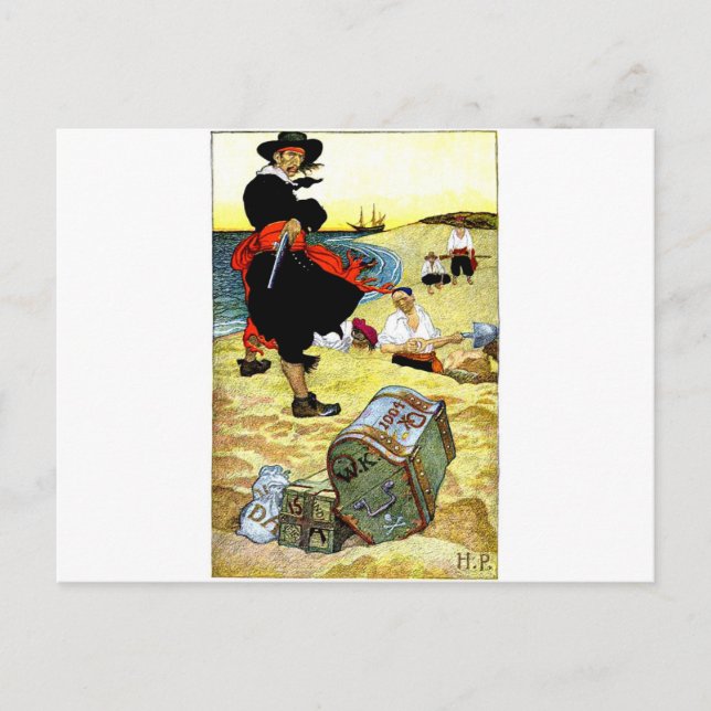 pirate-clip-art-4 postcard (Front)