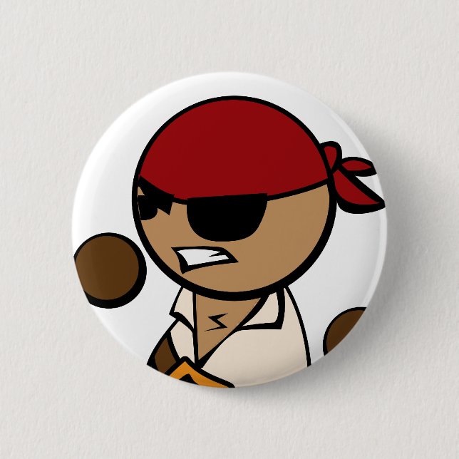 Pirate Close-up 2 Inch Round Button (Front)