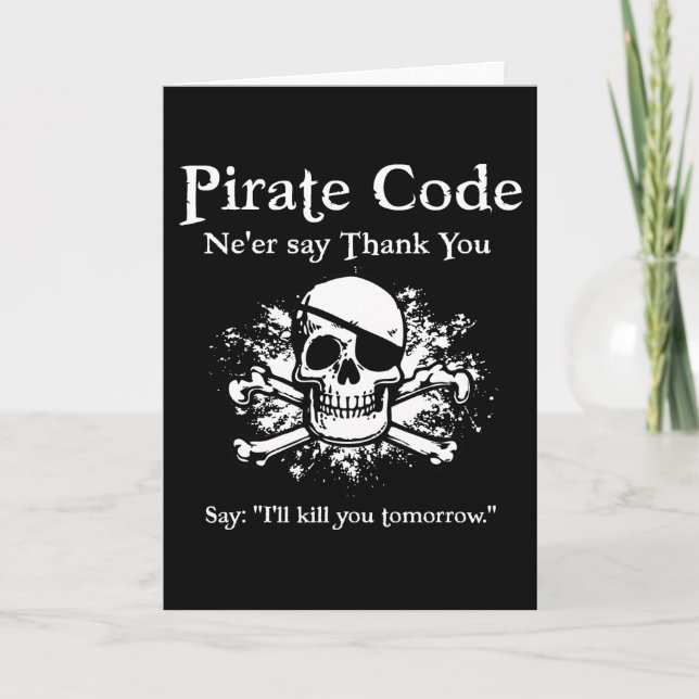 Pirate Code: Thank You (Front)