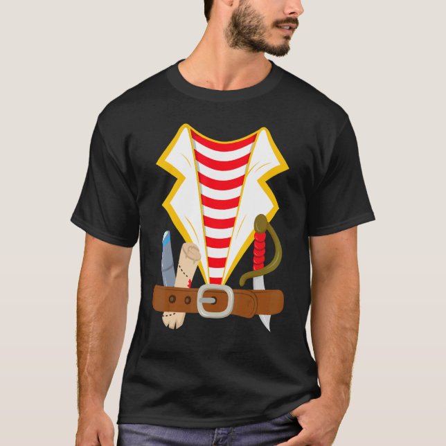 Pirate Costume Kids Boys Girls Pirate Women Men Co T-Shirt (Front)