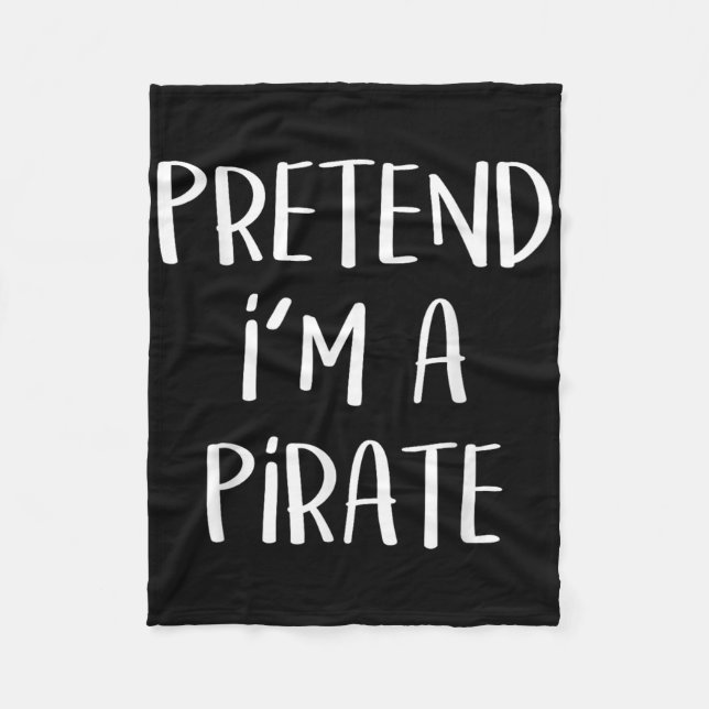 Pirate Costume Party Co. Uni-all Ages Funny Hallow Fleece Blanket (Front)