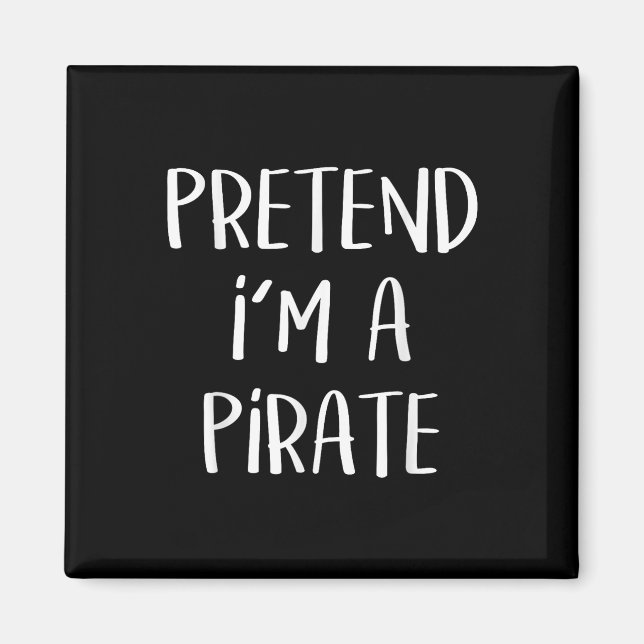 Pirate Costume Party Co. Uni-all Ages Funny Hallow Magnet (Front)