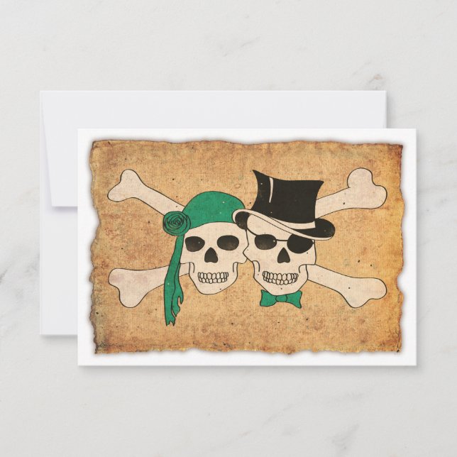 pirate couple invitation (Front)