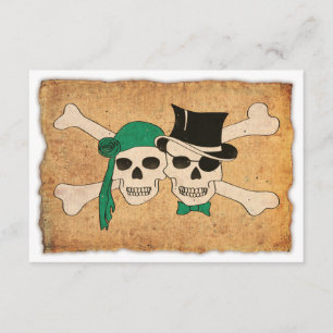 pirate couple invitation