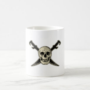 Pirate (Crâne) - Mug blanc classique de 11 oz
