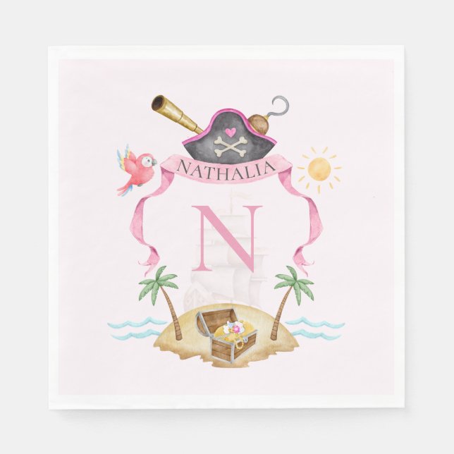 Pirate Crest Napkin (Front)