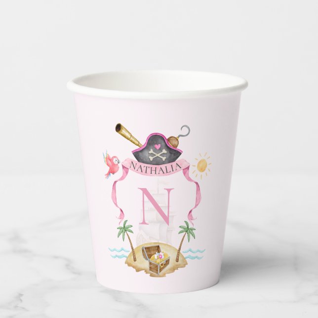 Pirate Crest Paper Cups (Front)