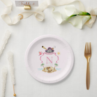 Pirate Crest Paper Plate