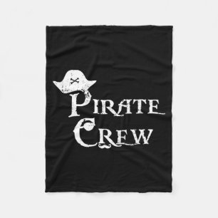 Pirate Crew Funny Halloween Costume Party Men Boys Fleece Blanket