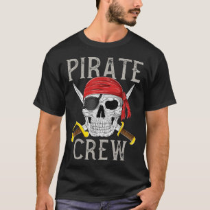 Pirate Crew Jolly Roger Flag Skull Family Matching T-Shirt