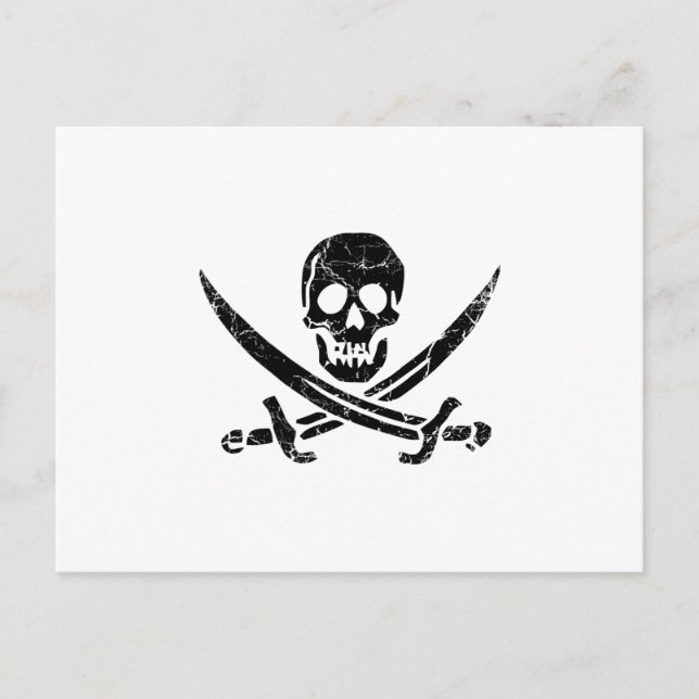 Pirate Cross Postcard (Front)