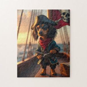 Pirate Dachshund Jigsaw Puzzle