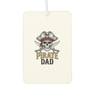 Pirate Dad Skull Sword Vintage Engraving Shirt_1 Air Freshener