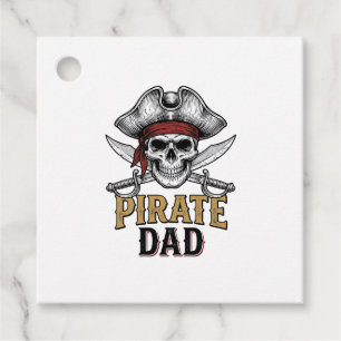 Pirate Dad Skull Sword Vintage Engraving Shirt_1 Favour Tags