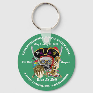Pirate Days Lake Charles, Louisiana. 30 Colours Keychain
