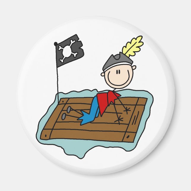 Pirate de bâton sur aimant arrière (Devant)